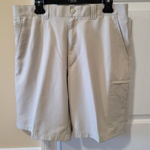 Mens PGA Tour gold shorts size 34 light tan